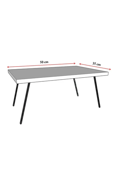 Katlanır Laptop Sehpası Seyyar Kahvaltı Sehpası Çalışma Masası  ANTRASİT - Resim 4
