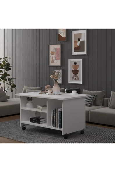 Orta Sehpa -os001  Beyaz - Resim 2