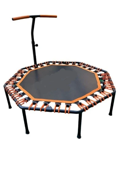 CKSpor Katlanabilir Sekizgen Step Trambolin Tutunmalı Trambolin Fitness Zıplama Trambolini - Resim 2