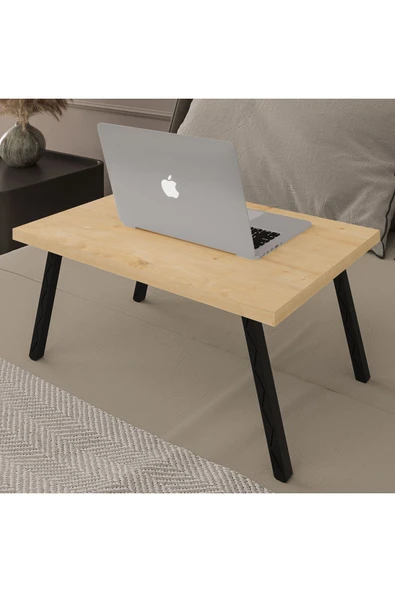 Katlanır Laptop Sehpası Seyyar Kahvaltı Sehpası Çalışma Masası  SAFİR MEŞE - Resim 3