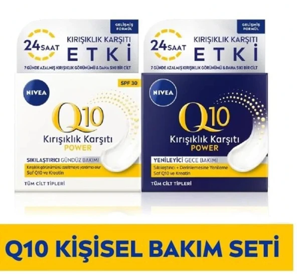 Nıvea Q10 Kırışık Karşıtı Sıkılaştırıcı Gündüz Kremi 50 Ml+50 Ml Hediyeli