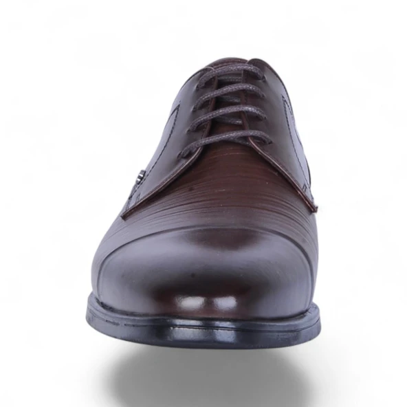 Censay 526 Kahve Antik Kauçuk %Deri Erkek Klasik Ayakkabı - Resim 3