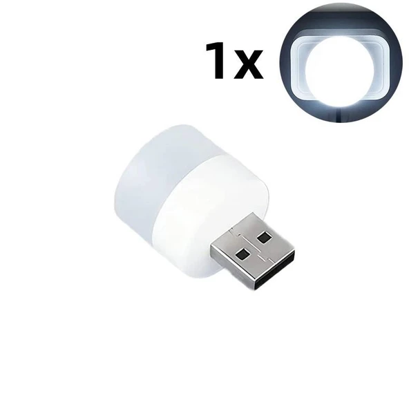 Zhltools Mini Taşınabilir Usb Led Lamba 5V 1.2W Oto Usb Lamba 1 Adet ürün görseli