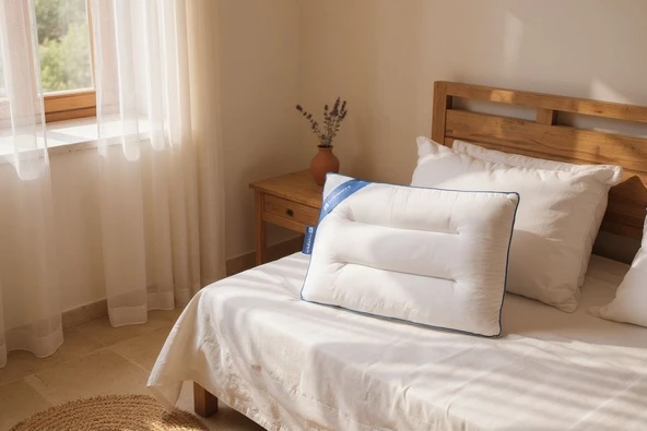 Uykumanya Medical Series Promed BlueLine Boyun Fıtığı, Boyun Düzleşmesi ve Uyku Apnesi Medikal Ortopedik Yastık - 60x40/12 cm