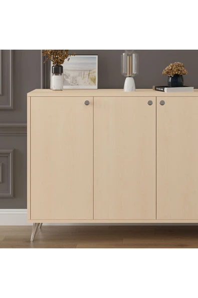 4 KAPAKLI KONSOL  Akçaağaç - Resim 3