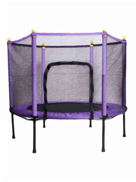 CKSpor Fileli Büyük Boy Trambolin 140 Cm Çap Korumalı Kolay Kurulum CKS448 - Resim 7