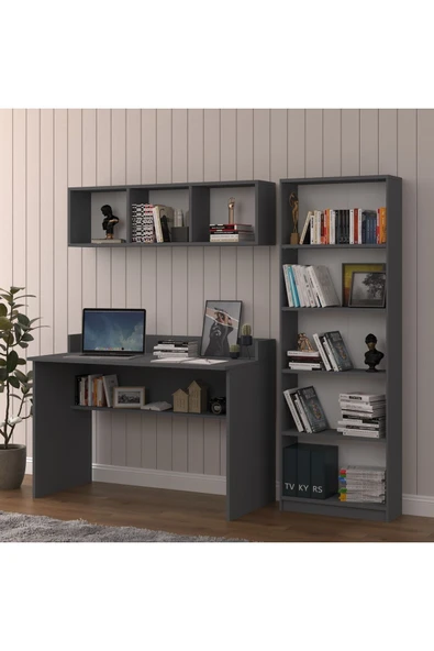 Çalışma Masası Seti Çmt001  antrasit ürün görseli