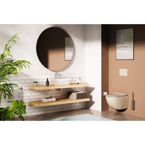 Vitra Origin Tuvalet Fırçalığı A4489334 Fırçalı Nikel - 2