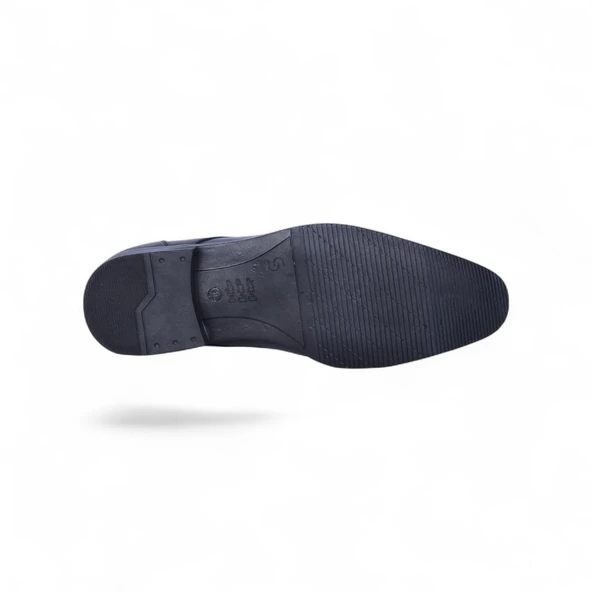 Censay 526 Siyah Antik Kauçuk %Deri Erkek Klasik Ayakkabı - Resim 4