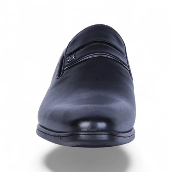 Censay 447 Siyah Antik Kauçuk %Deri Erkek Klasik Ayakkabı - Resim 3