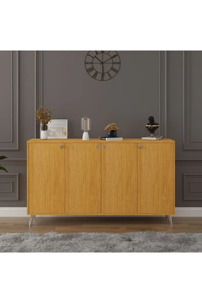 4 KAPAKLI KONSOL  Afrika Ceviz ürün görseli