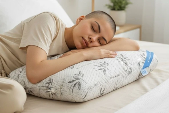 Uykumanya Comfort Series Pure Lateks Yastık Mite-Free Bamboo Kılıf 60x40x15cm