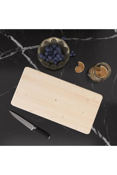 Doğal Sunum Servis Et Kesme Tahtası  LADİN ürün görseli