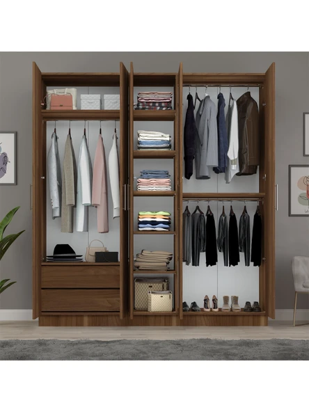 5 Kapaklı Gardırop 200cm  NEVADA - Resim 2