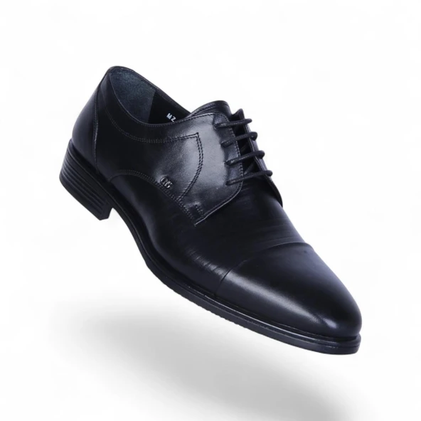 Censay 526 Siyah Antik Kauçuk %Deri Erkek Klasik Ayakkabı ürün görseli