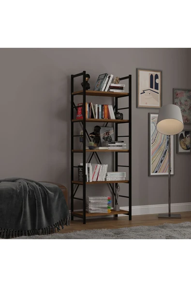 6 RAFLI METAL KİTAPLIK TEK MODÜL  Nevada - Resim 3
