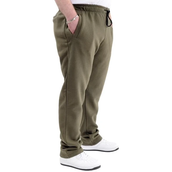 Büyük Beden Erkek Eşofman Altı Classic 3 İp 11103 Haki - 2