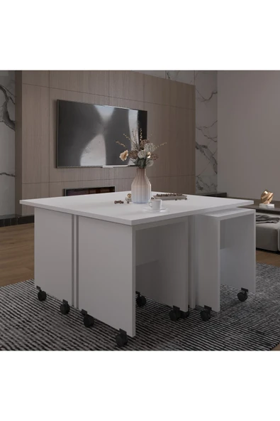 Orta Sehpa-os003  Beyaz - Resim 2