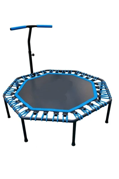 CKSpor Katlanabilir Sekizgen Step Trambolin Tutunmalı Trambolin Fitness Zıplama Trambolini - Resim 3