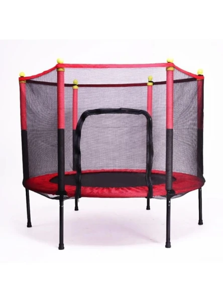 CKSpor Fileli Büyük Boy Trambolin 140 Cm Çap Korumalı Kolay Kurulum CKS448 - Resim 8