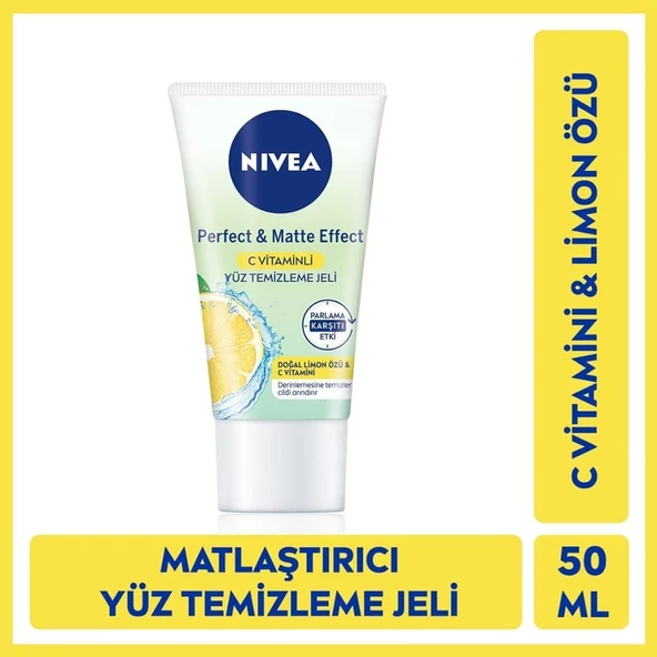 Nıvea Perfect & Matte C Vitaminli Yüz Temizleme Jeli Tüm Ciltler 50 Ml ürün görseli