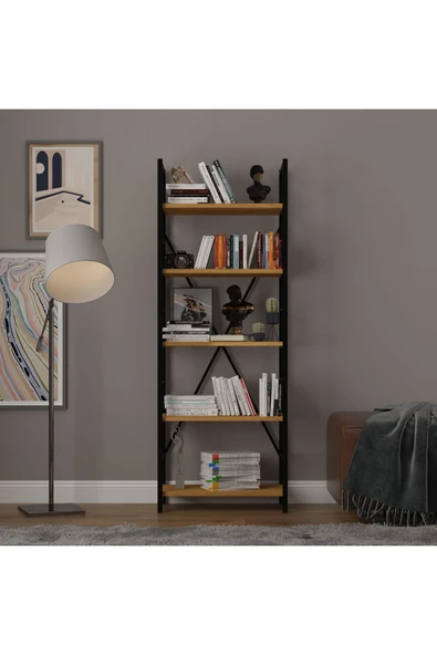 6 RAFLI METAL KİTAPLIK TEK MODÜL  Petra ürün görseli