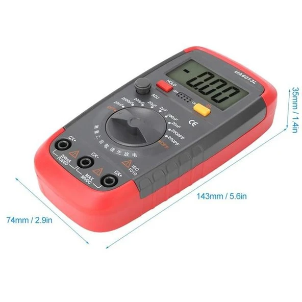 Powermaster Dijital Ölçü Aleti DT-6013 Kapasitemetre Ölçü Aleti - Resim 3