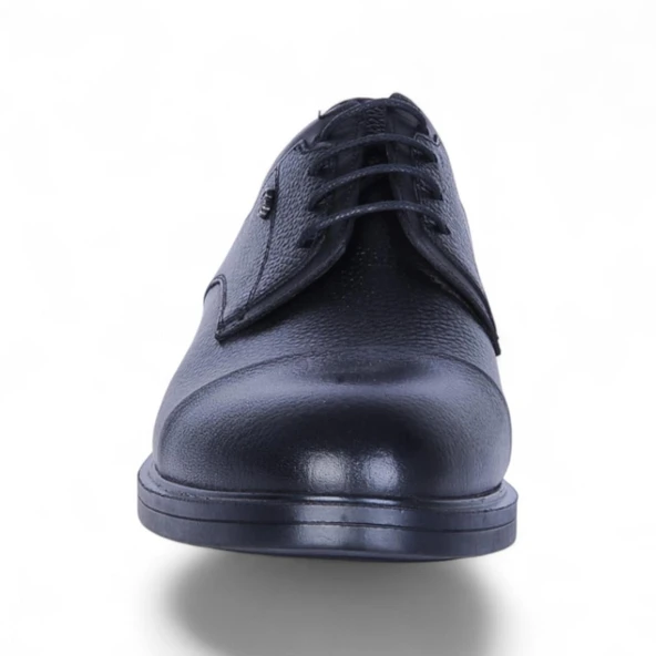 Censay 321 Siyah Zigana Kauçuk %Deri Erkek Klasik Ayakkabı - Resim 3