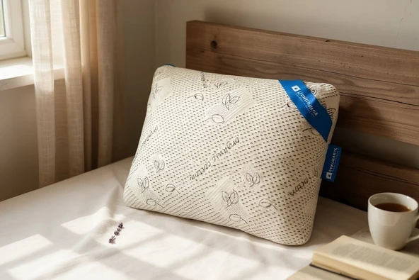 Uykumanya Comfort Series Pure Lateks Yastık Mite-Free Organic Cotton Kılıf 60x40x15cm - 2