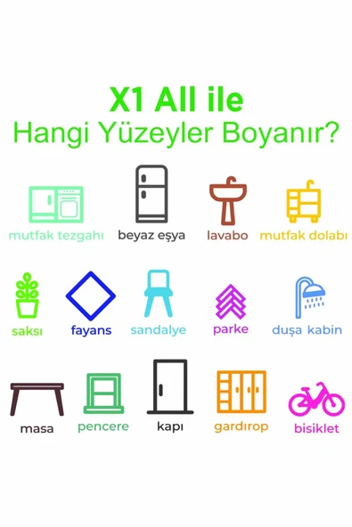 Polisan X1 All Dönüşüm Boyası 0,75 lt. Ral 3014 Antik Pembe - Resim 2