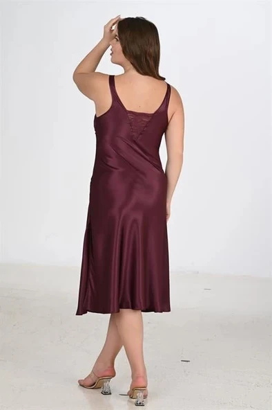 Arias Closet 2li Mürdüm Sabahlık Takımı Bigsize 6223 - 3