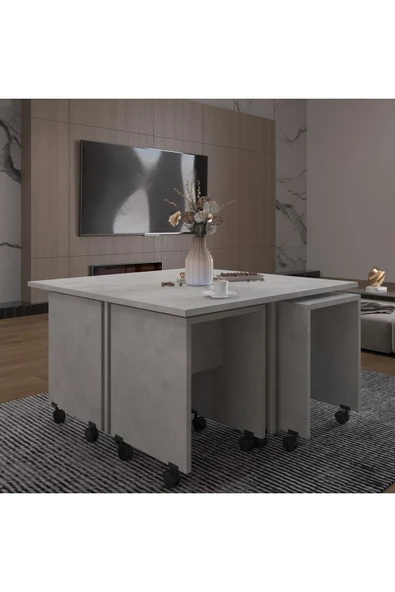 Orta Sehpa-os003  Retro Taş - Resim 2