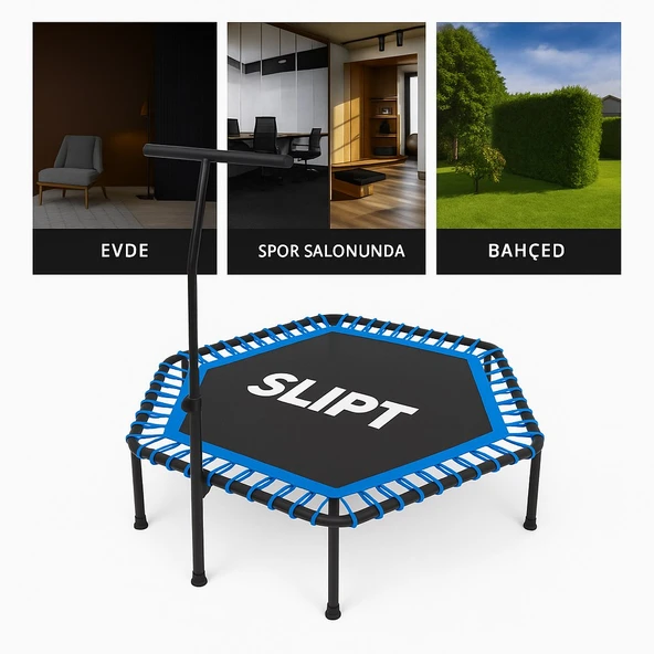 CKSpor Tutunmalı Trambolin 135 Cm ''(54 Inç) Tutunmalı Step Trambolin Egzerisiz Trambolini - Resim 4