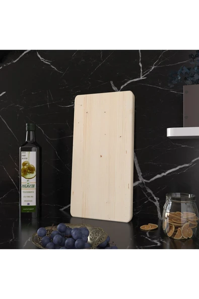Doğal Sunum Servis Et Kesme Tahtası  LADİN - Resim 2