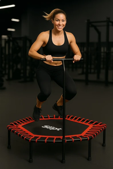 CKSpor Tutunmalı Trambolin 135 Cm ''(54 Inç) Tutunmalı Step Trambolin Egzerisiz Trambolini - 3