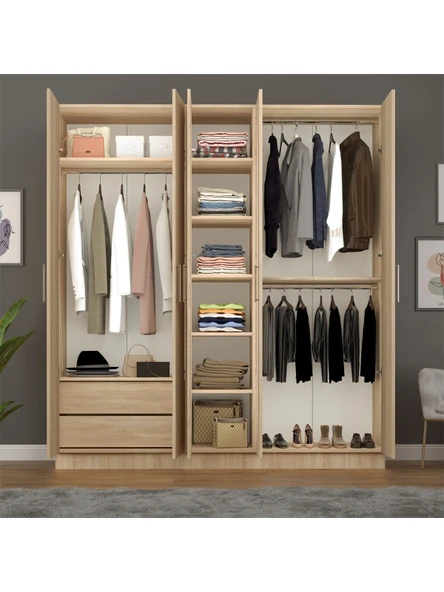 5 Kapaklı Gardırop 200cm  SONOMA - Resim 2