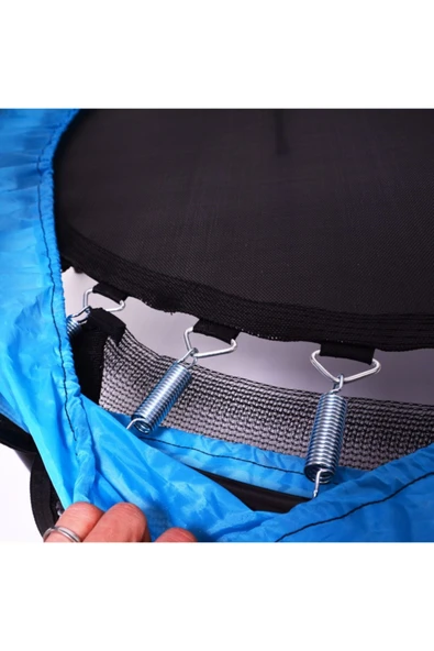 CKSpor Fileli Büyük Boy Trambolin 140 Cm Çap Korumalı Kolay Kurulum CKS448 - Resim 10