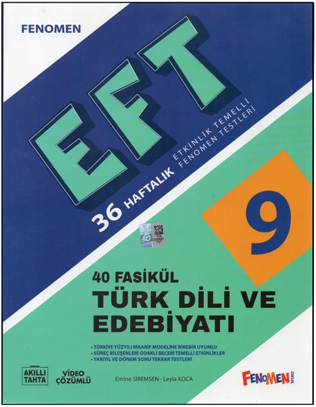 Fenomen 9.Sınıf EFT Türk Dili ve Edebiyatı Fasikül Testleri