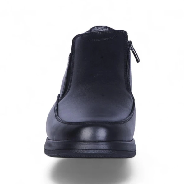 Crısso B462 Siyah Kauçuk %100 Deri Erkek Bot Ayakkabı - Resim 3