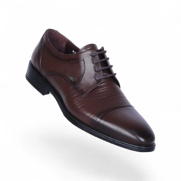 Censay 526 Kahve Antik Kauçuk %Deri Erkek Klasik Ayakkabı ürün görseli 1