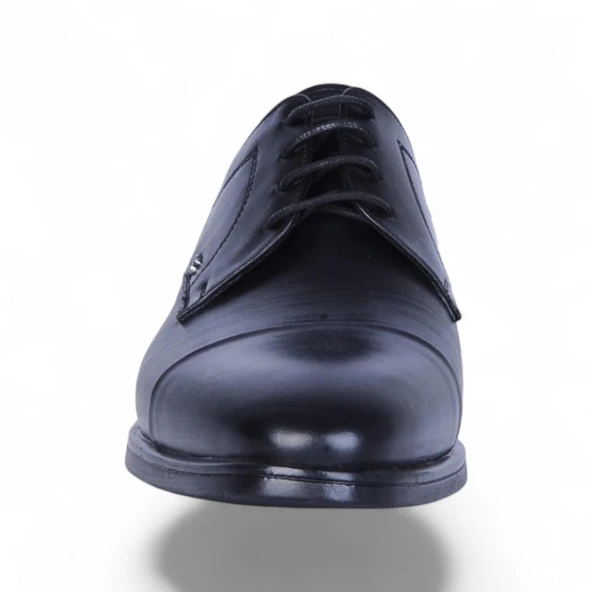 Censay 526 Siyah Antik Kauçuk %Deri Erkek Klasik Ayakkabı - Resim 3