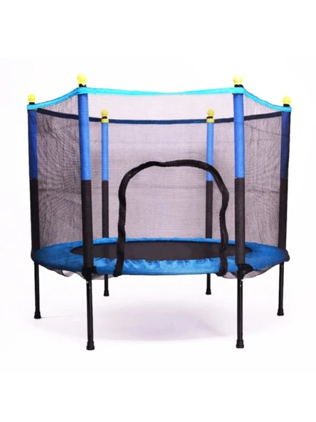 CKSpor Fileli Büyük Boy Trambolin 140 Cm Çap Korumalı Kolay Kurulum CKS448 - Resim 9