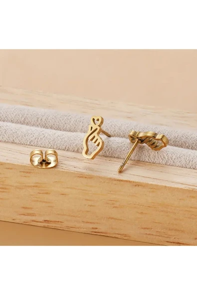 Paslanmaz Çelik Minimalist Günlük Küpe-anneler Günü, Anneler Günü Hediyesi - 3