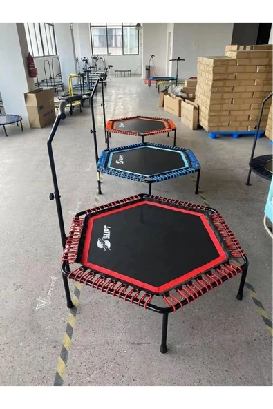 CKSpor Tutunmalı Trambolin 135 Cm ''(54 Inç) Tutunmalı Step Trambolin Egzerisiz Trambolini - 4