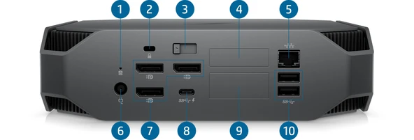 HP Z2 Mini G5 Workstation Xeon W-1250 16/256/1TB W11 - 3