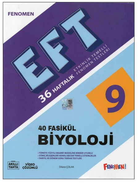 Fenomen 9.Sınıf EFT Biyoloji Fasikül Testleri - 1