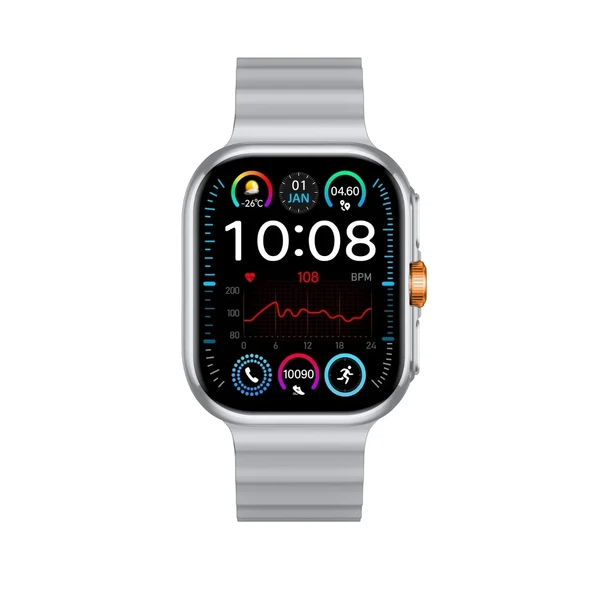 Bix TSW1 2.01 AMOLED Ekran, Bluetooth 5.3 Telefon Görüşme ve IP68 iOS & Android Akıllı Saat