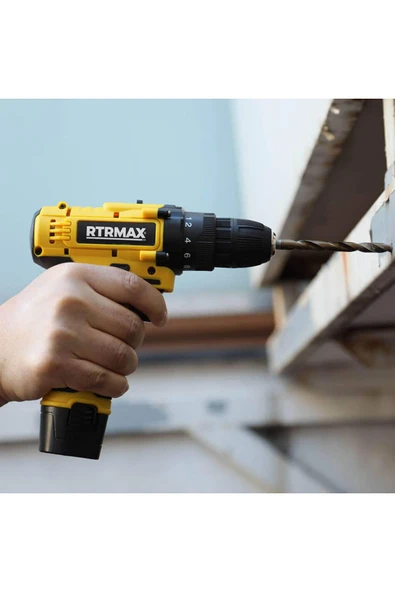 Rtrmax Rtm332 Akülü Matkap 12V-1.3 Ah  X-Lion - Resim 6
