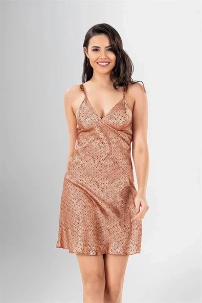 Arias Closet 2 li Kısa Sabahlık Takımı Desenli - 2