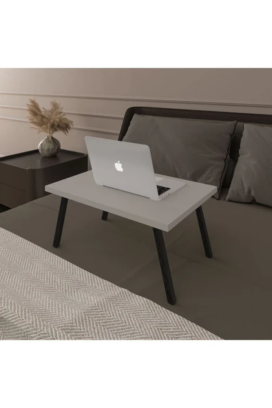 Katlanır Laptop Sehpası Seyyar Kahvaltı Sehpası Çalışma Masası  KÜL GRİ ürün görseli